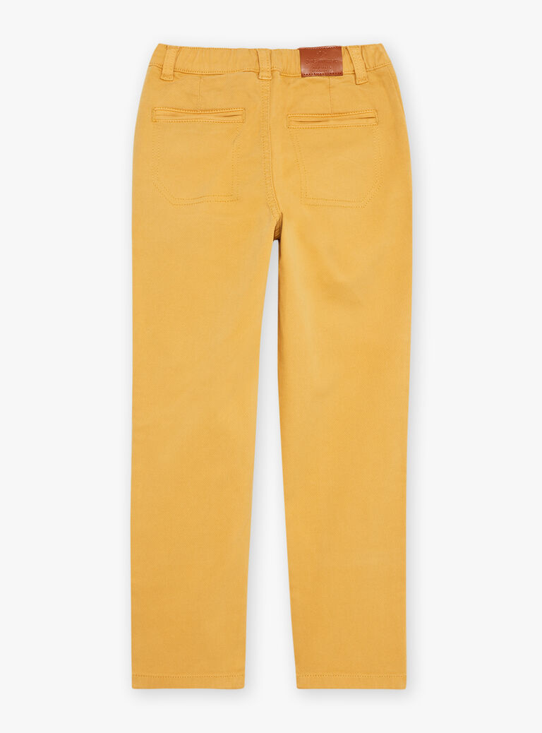 Pantalon droit jaune