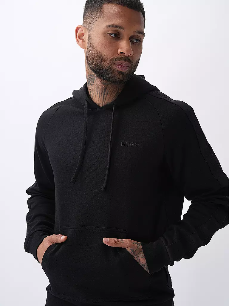 HUGO Loungewear Kapuzensweater - Hoodie schwarz