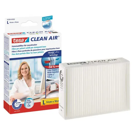 tesa Clean Air Feinstaubfilter für Laserdrucker Gr. L 14cmx10cm