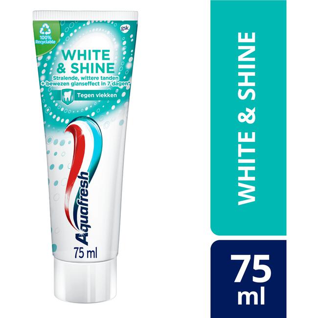 Aquafresh White & Shine Tandpasta Voor Wittere Tanden 75 ML