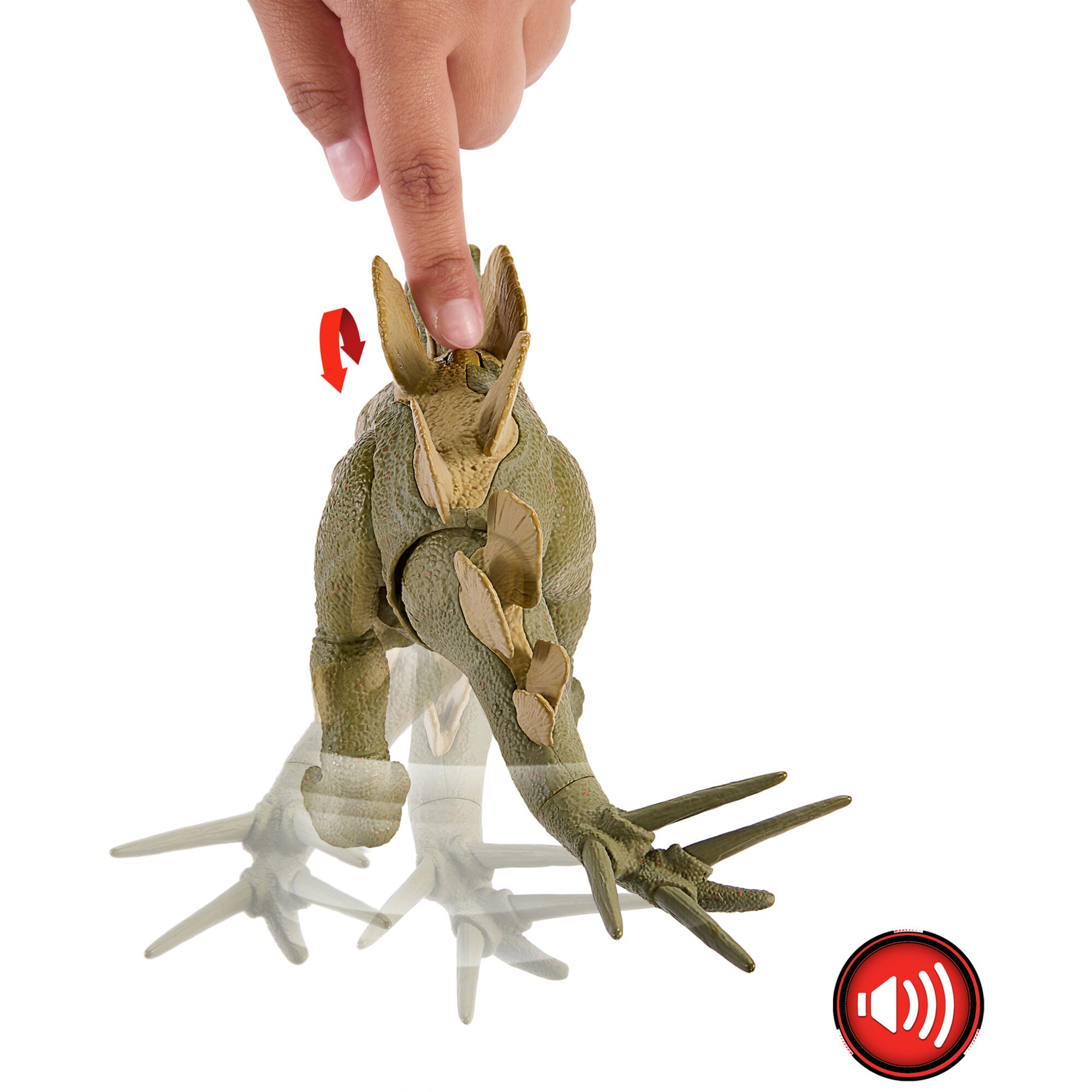 Mattel Spielfigur Jurassic World Wild Roar Hesperosaurus