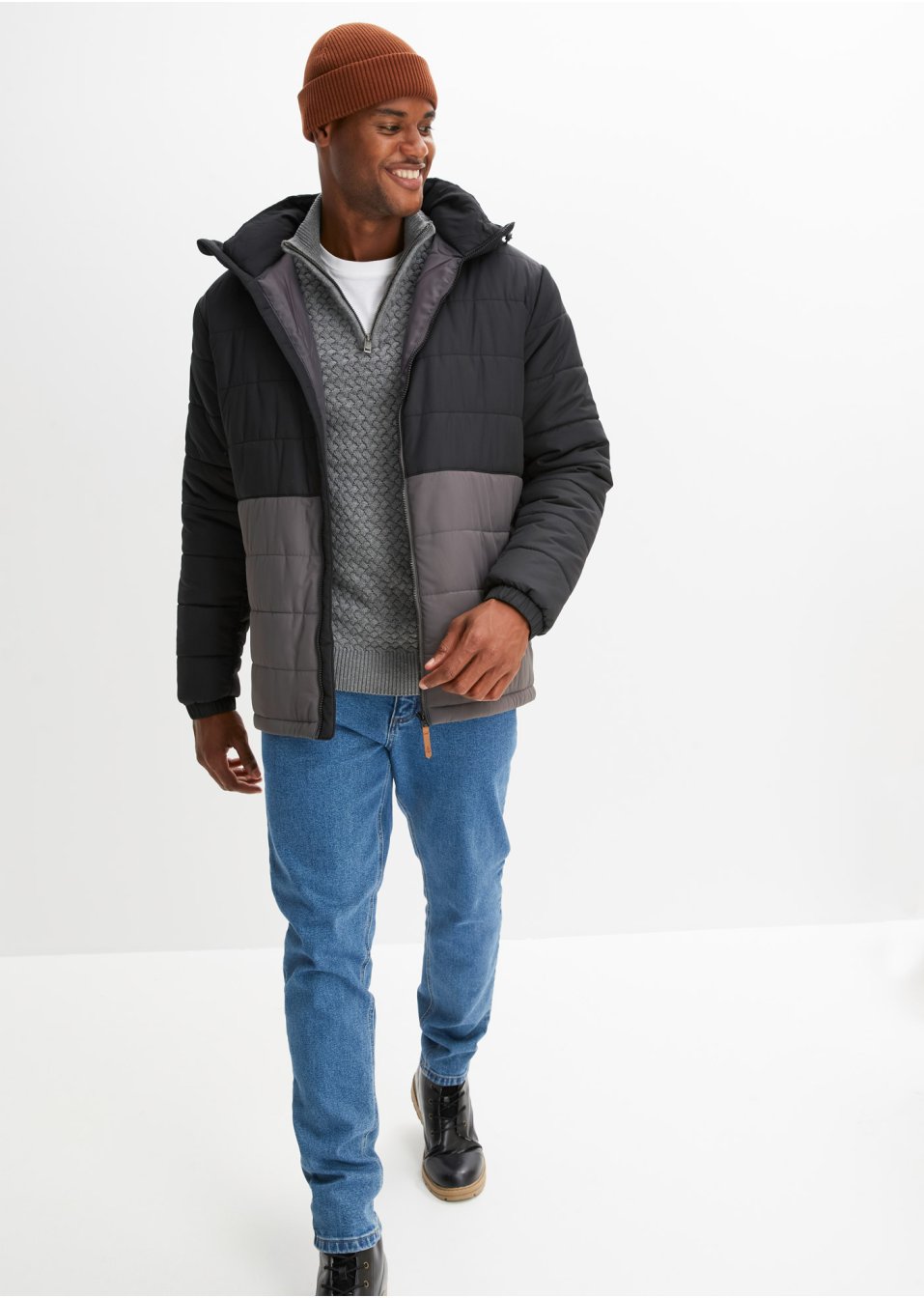 Veste matelassée à capuche en polyester recyclé