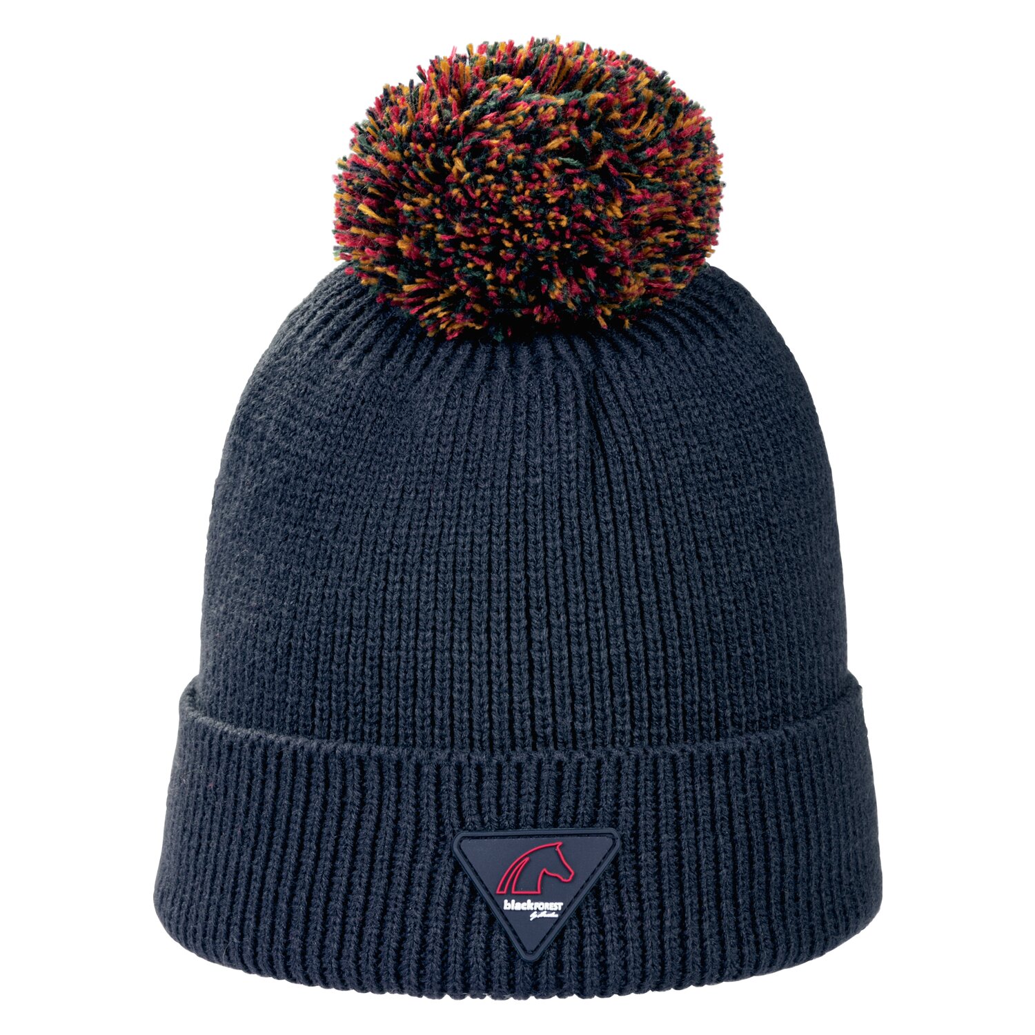 black forest Strickmütze mit Logopatch  - navy - Einheitsgröße