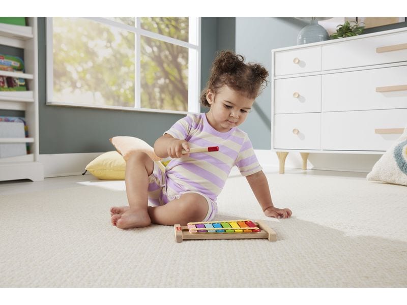 Fisher-Price Buntes Xylophon aus Holz Nachhaltiges Musikinstrument für Kinder