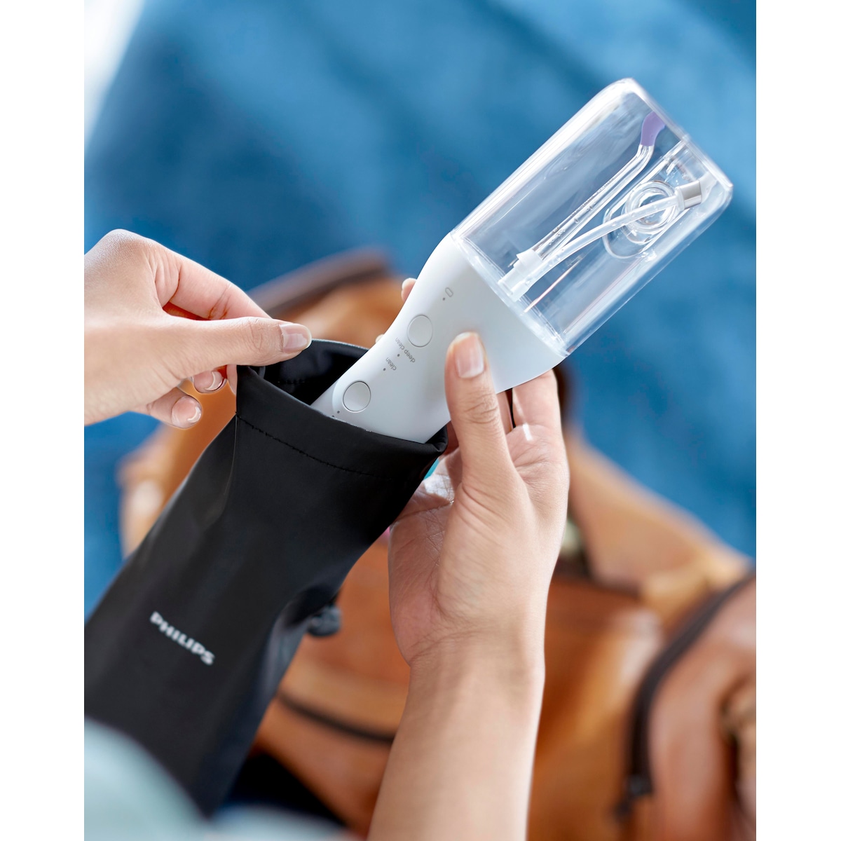 Philips 3000 Series Sonicare vannflosser HX3826/31 (hvit)