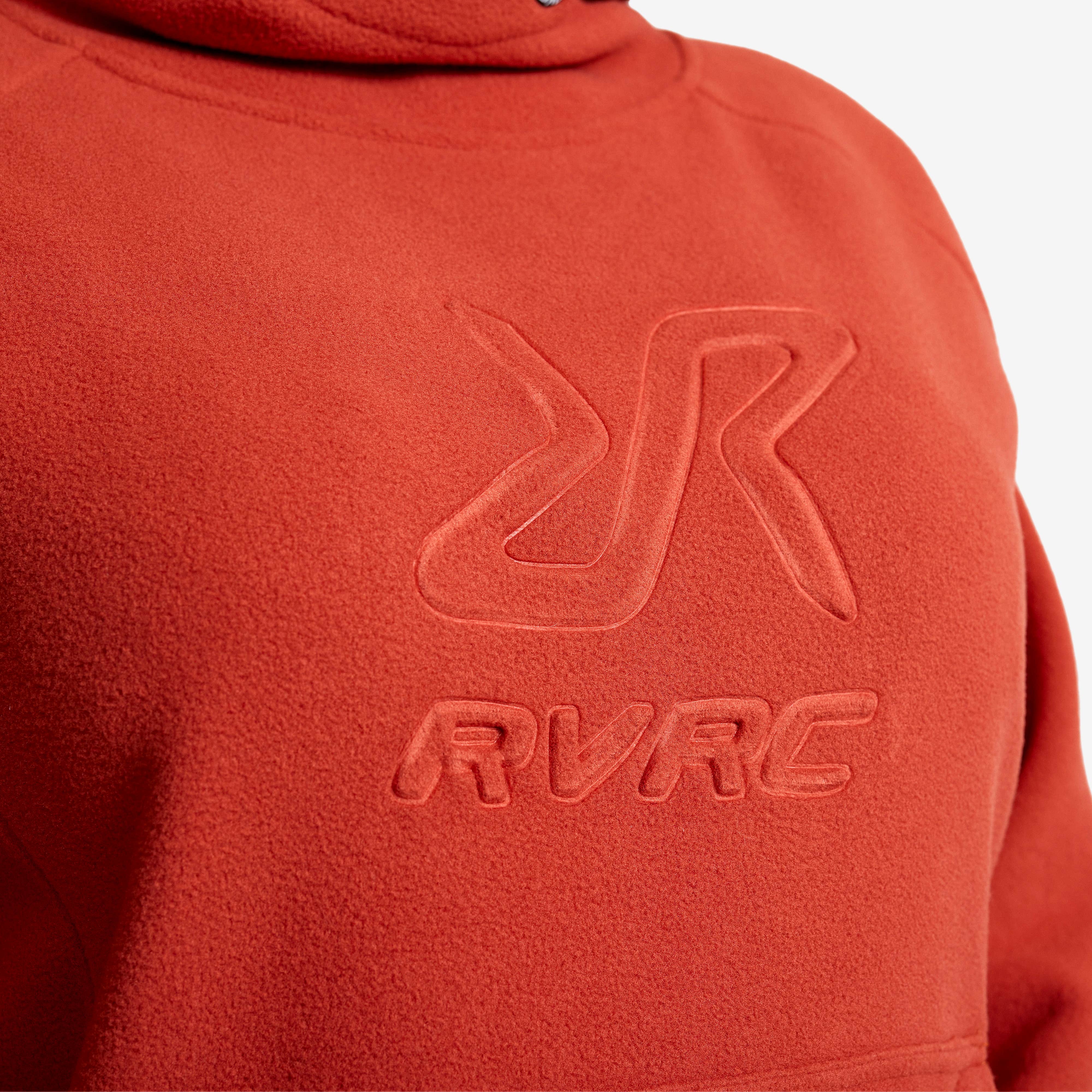 Polar Fleece Hoodie  Dame Cinnabar