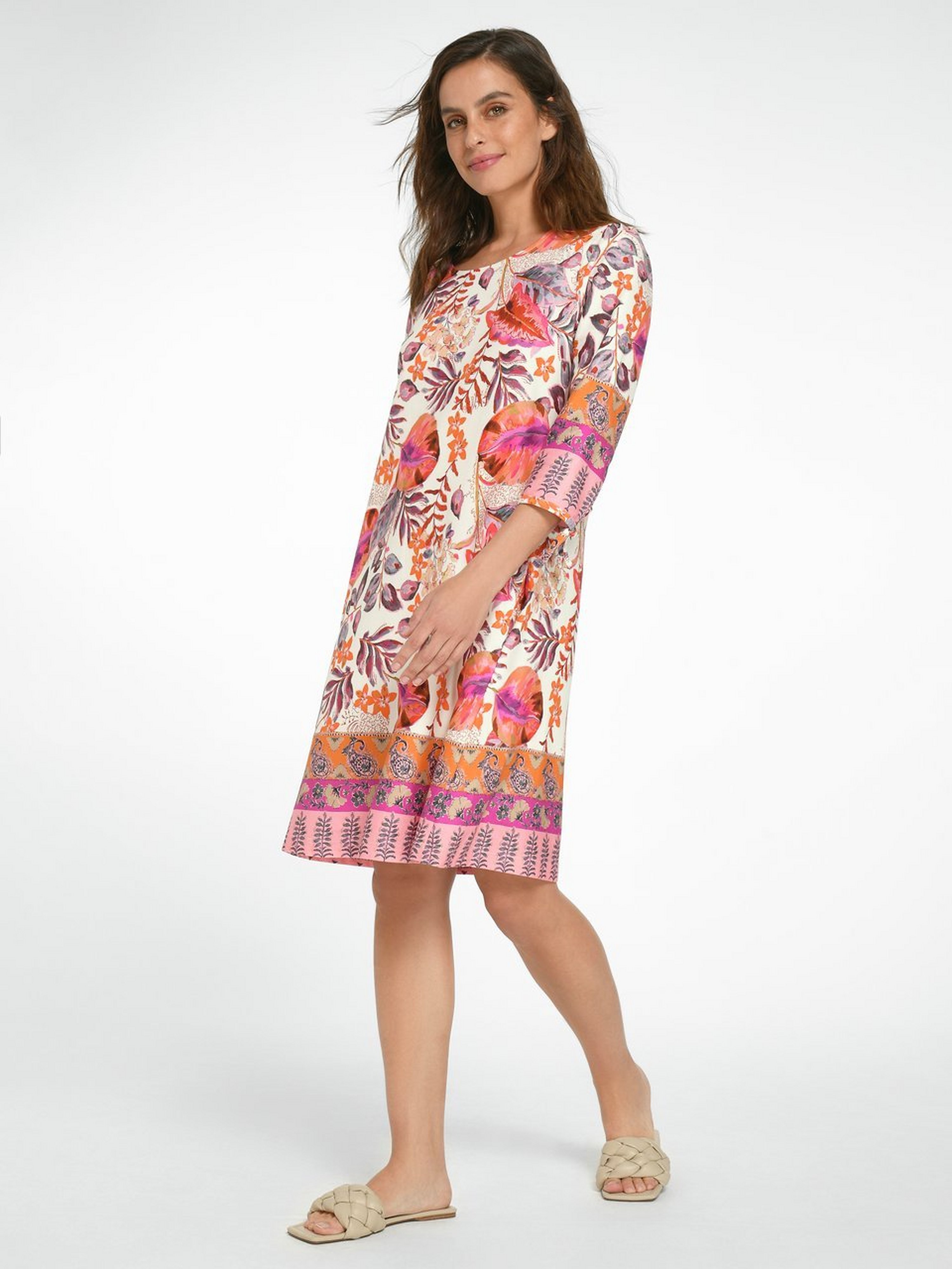Jerseykleid mit 3/4-Arm
