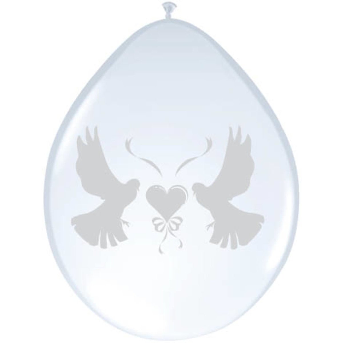 Bruiloft Ballonnen Duif 30cm 8st