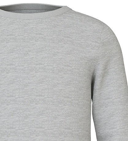 Name It Bluse - Rib - Noos - NkfNakal - Grey Melange