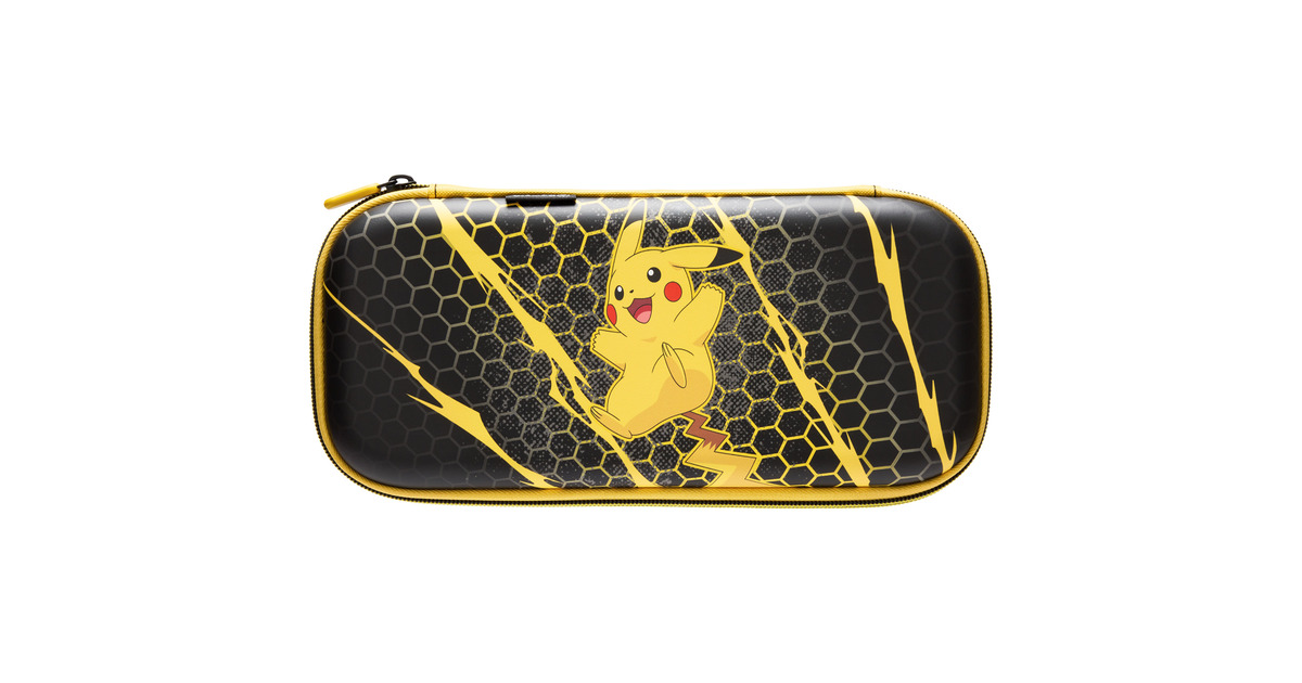 PowerADunne beschermhoes voor Nintendo Switch 2 - Pikachu-storm tas  (Zwart/geel)