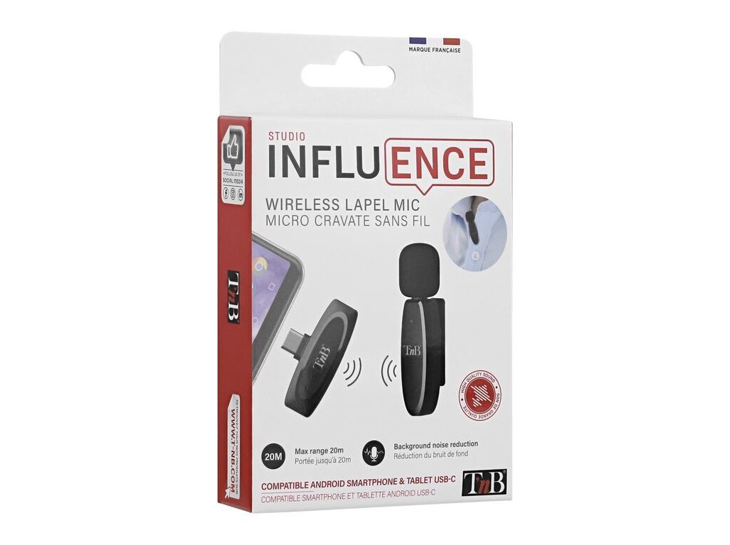 MICROFONE LAPELA TNB INLAPMICWL USB-C SEM FIOS