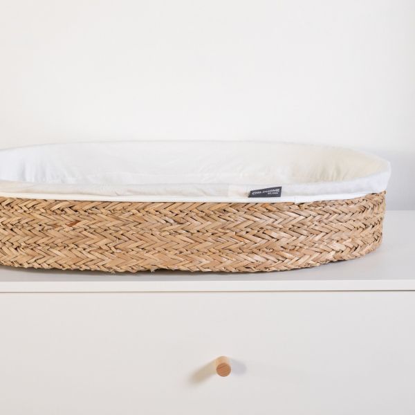 Childhome Verzorgingsmand Incl. Matras Zeegras 70 x 50 cm