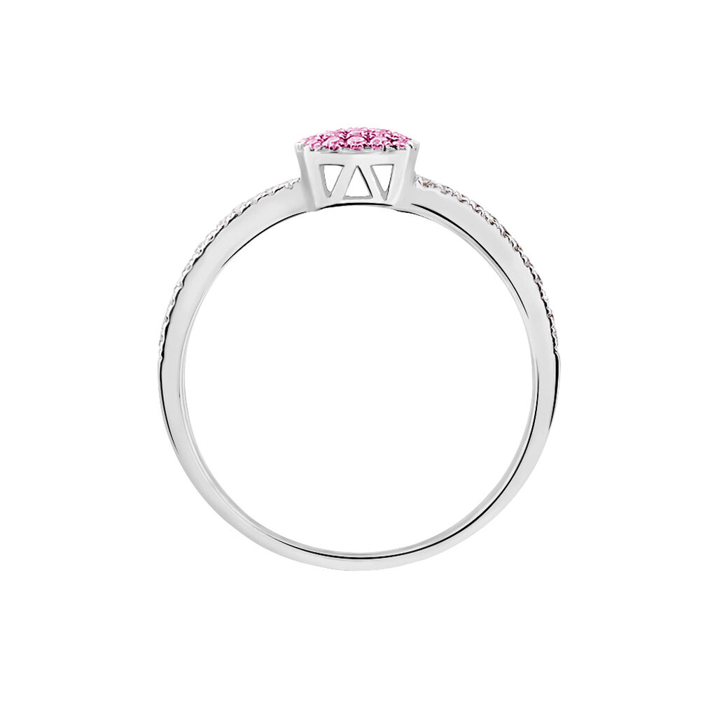 Bague Aude Or Blanc Saphir Et Diamant