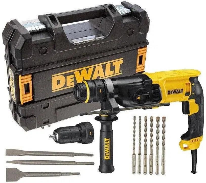 DeWALT D25134KP Combihamer SDS-Plus 2,8J   snelwisselboorkop   boren- en beitelset 800W in TSTAK