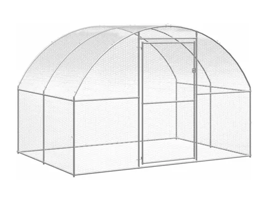 Poulailler d'extérieur 3x2x2 m Acier galvanisé