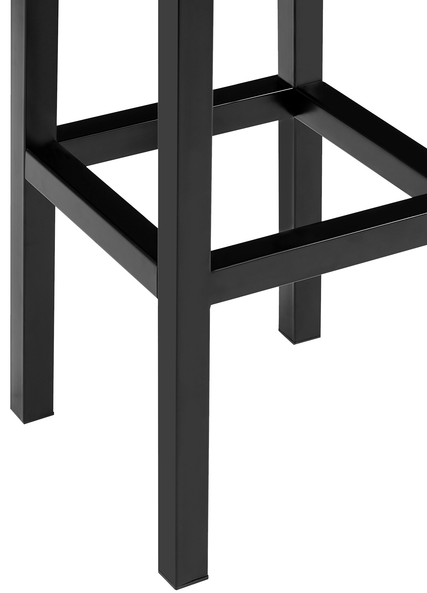 CLP Barhocker Taylor I Sitzhöhe 83 cm I Gepolsterter Barstuhl mit Kunstlederbezug oder Stoffbezug I Tresenhocker mit schwarzem Metallgestell