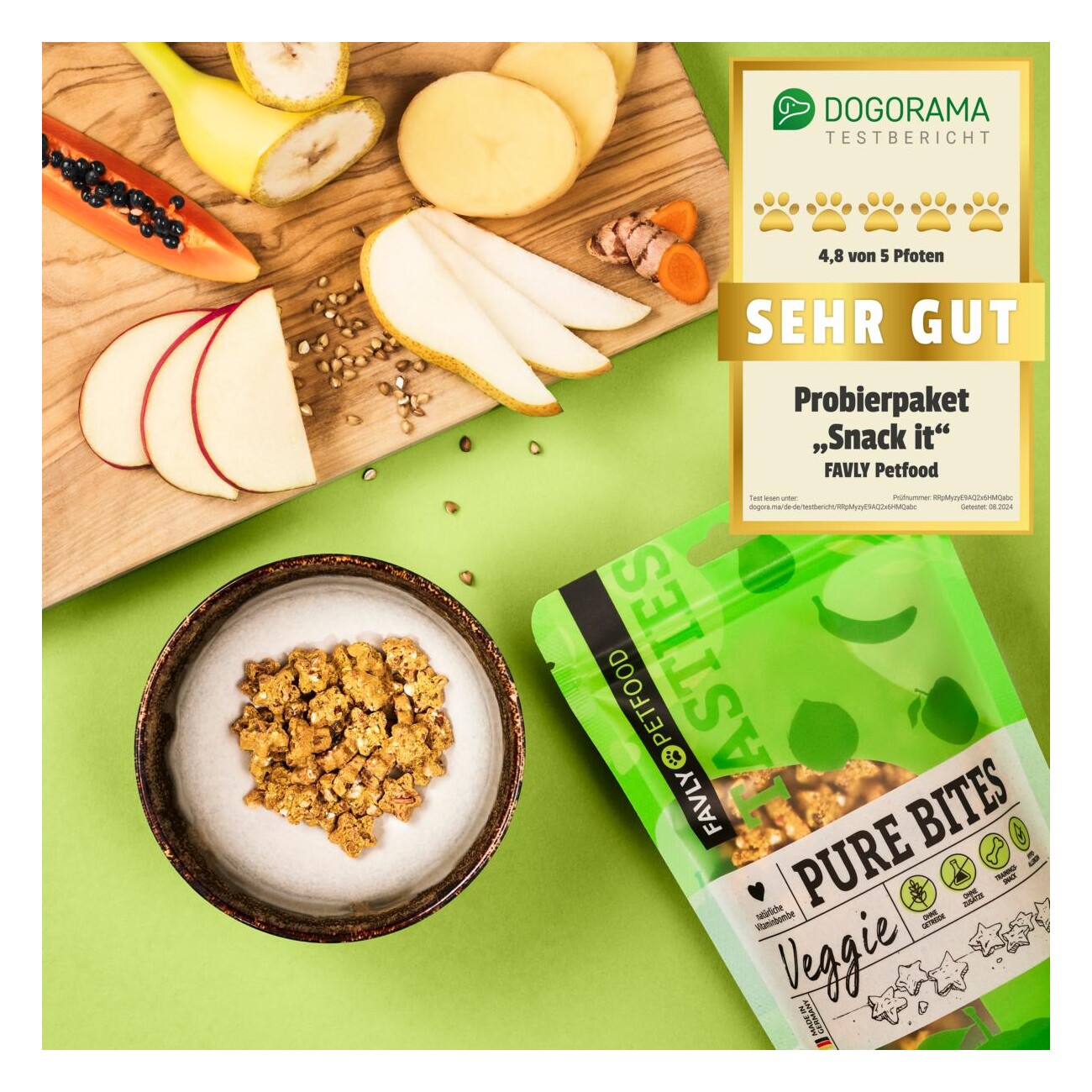 FAVLY Petfood PURE Bites Veggie 360 g