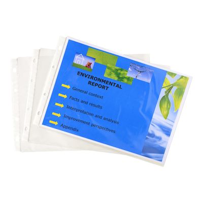 Exacompta Exactive - 20 Pochettes perforées - A4 paysage - cristal