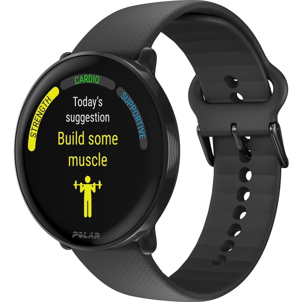 Polar Ignite 3 sportsklokke S-L (sort/sort)