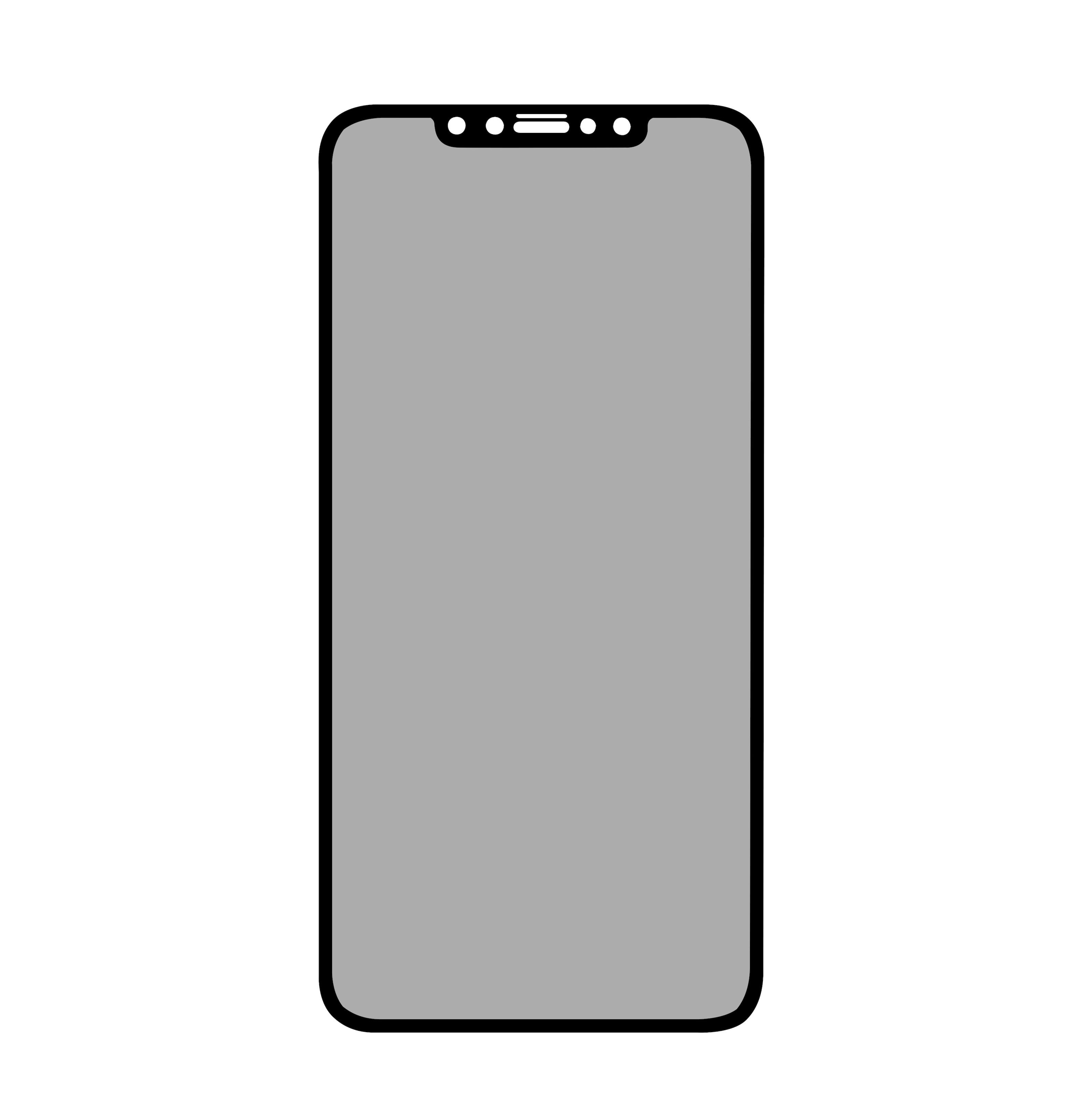 Linocell Elite Extreme Privacy Glass Skjermbeskytter for iPhone 11 Pro Max/Xs Max