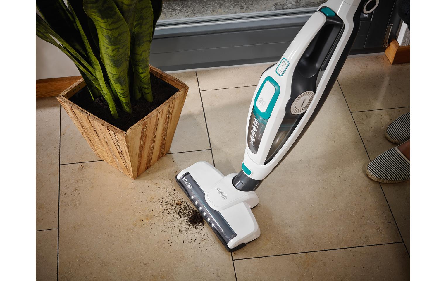 Akku-Hand- und Stielsauger Regulus PowerVac 2in1 Weiss<br>Kabelloser Staubsauger
