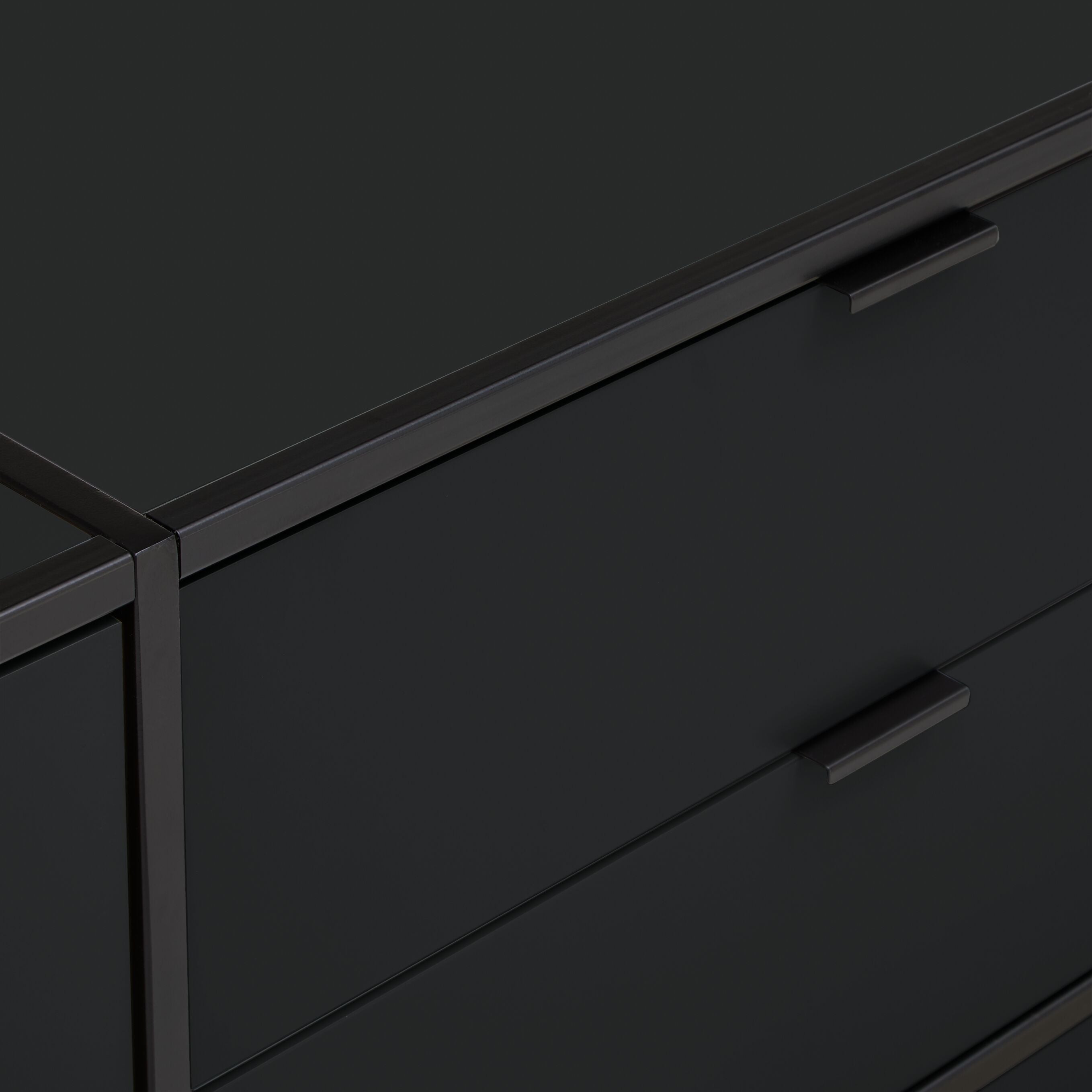 SEVEN Sideboard - Anthrazit / B: 124.8 cm x T: 39.0 cm x H: 80.0 cm