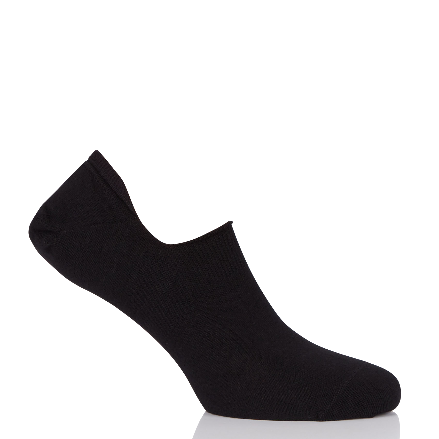 Lot de 2 paires de socquettes invisibles en coton mélangé | Noir