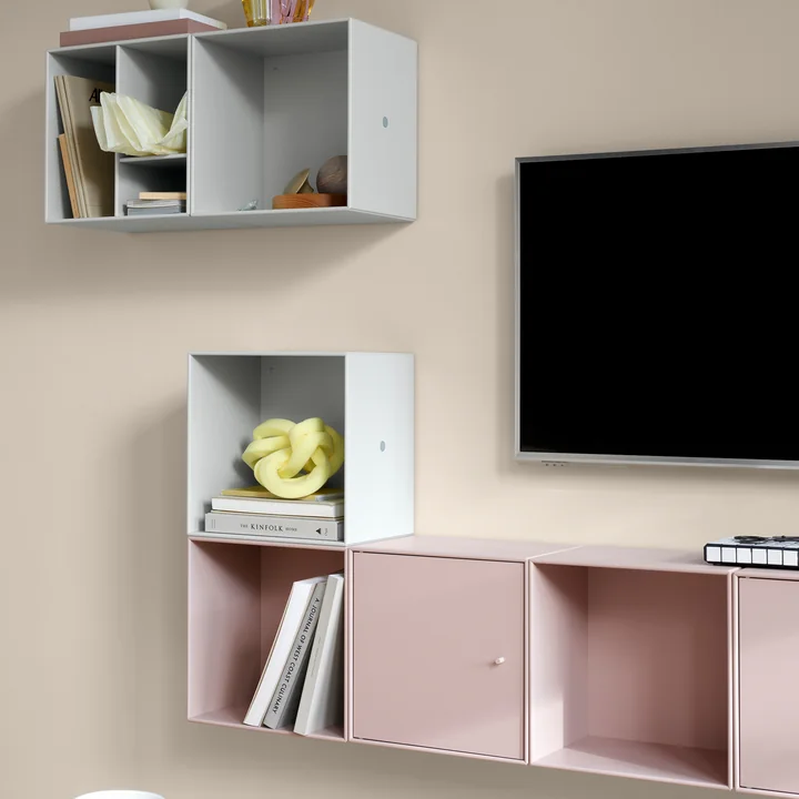Montana - Mini Regalmodul mit Fachböden, anthrazit