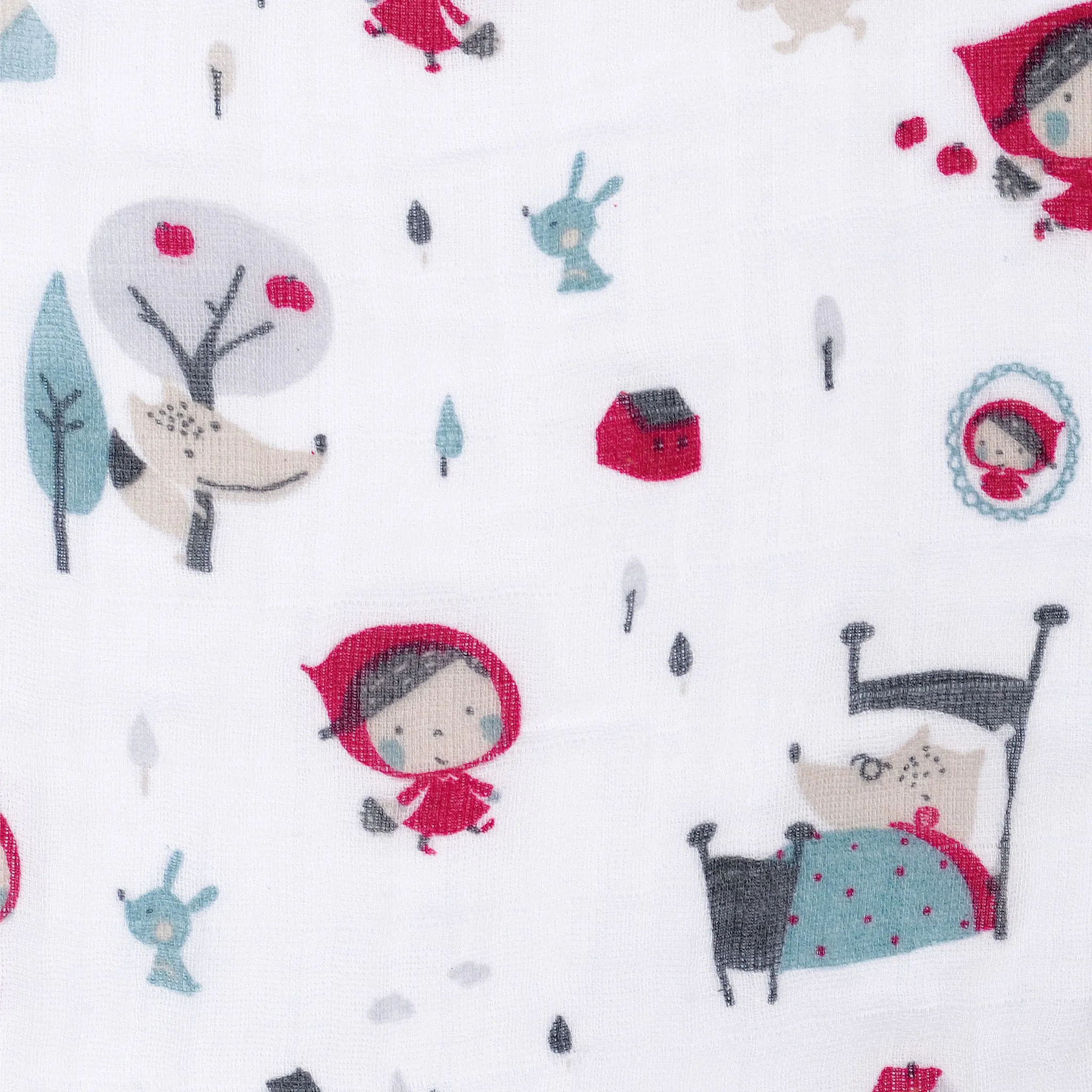 Perlimpinpin Couverture Mousseline - Chaperon Rouge