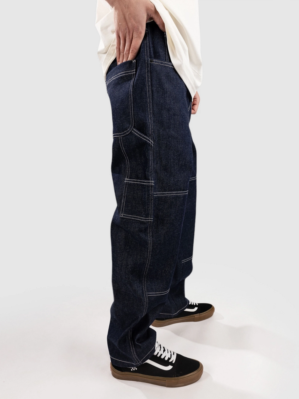 Empyre Sk8 Painter Taped Jeans dark blue