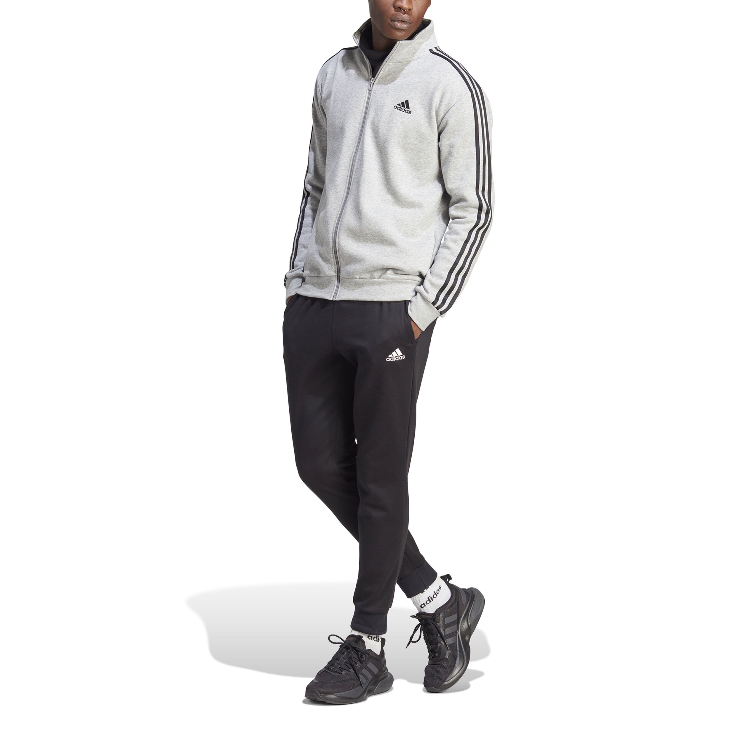 adidas 3Stripes Training Survêtement Hommes - Gris Clair , Noir