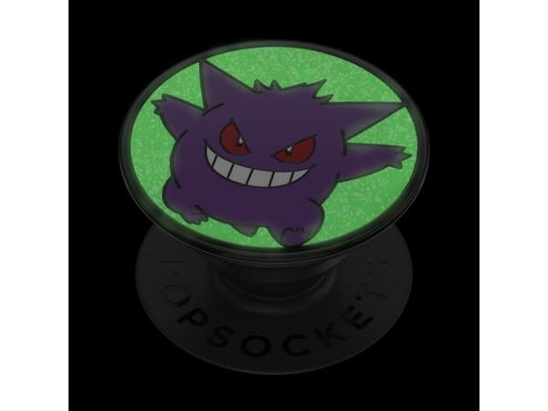 PopSockets Pokémon - Enamel Glow-in-the-dark Gengar, Grep, Fiolett, Metall, Universell, 1 stykker, 38,8 mm