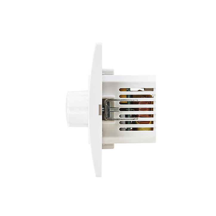 Variateur rotatif compatible ampoules incandescentes et halogènes blanc complet