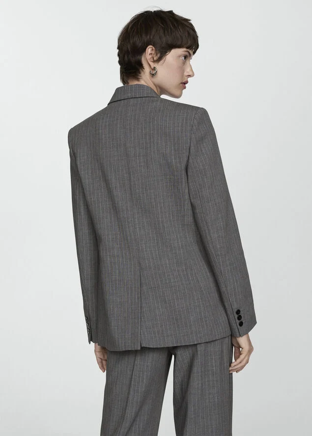 MANGO Pinstripe suit blazer 92
