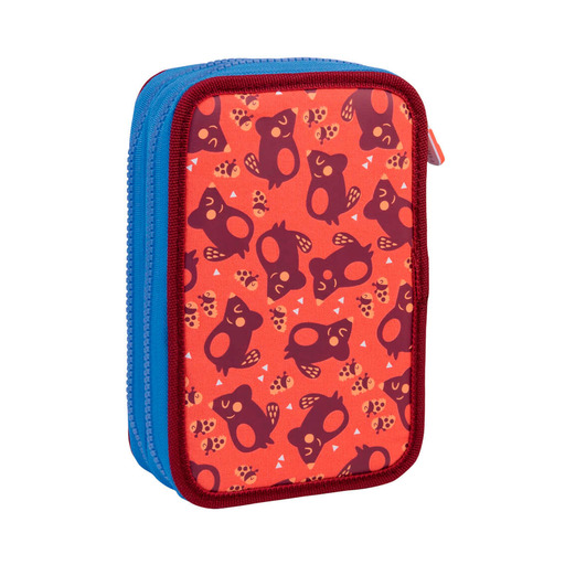 Estojo duplo Milan Net & Lit rosa para 36 lápis