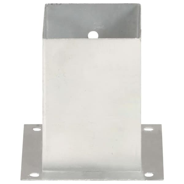 vidaXL Stolpeankere 4 stk galvanisert metall 101 mm