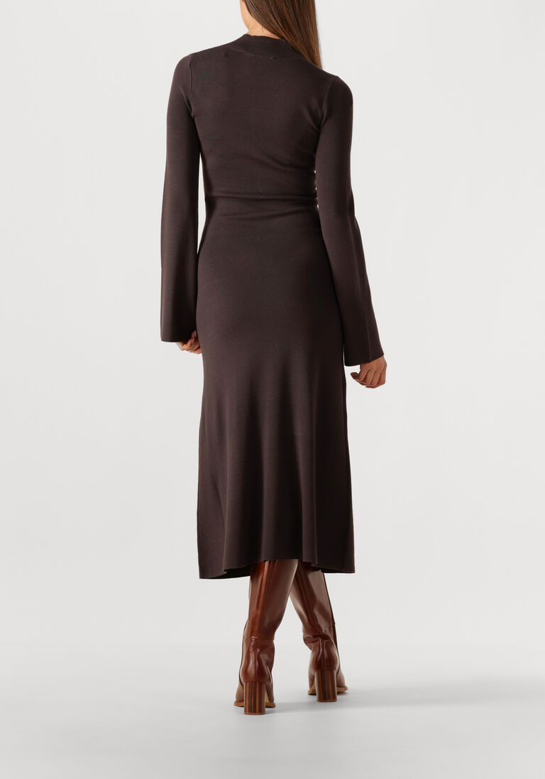 bruine vanessa bruno midi jurk fabianar dress