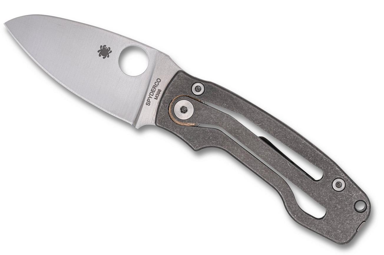 Spyderco PITS 2 Slipit C269TIP Titanium, Böhler M398 zakmes, Mike Read design