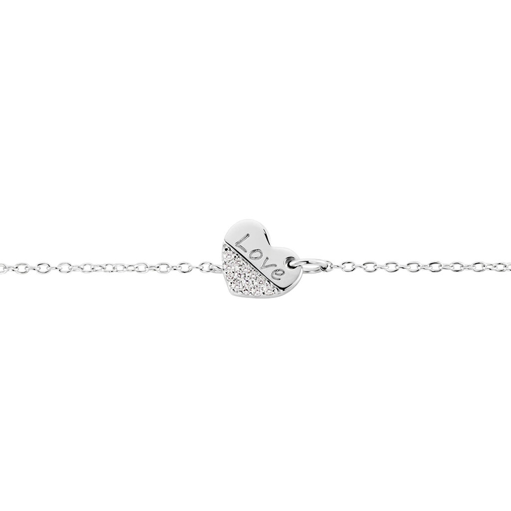 Bracelet Argent Blanc Alphonzo Oxydes De Zirconium