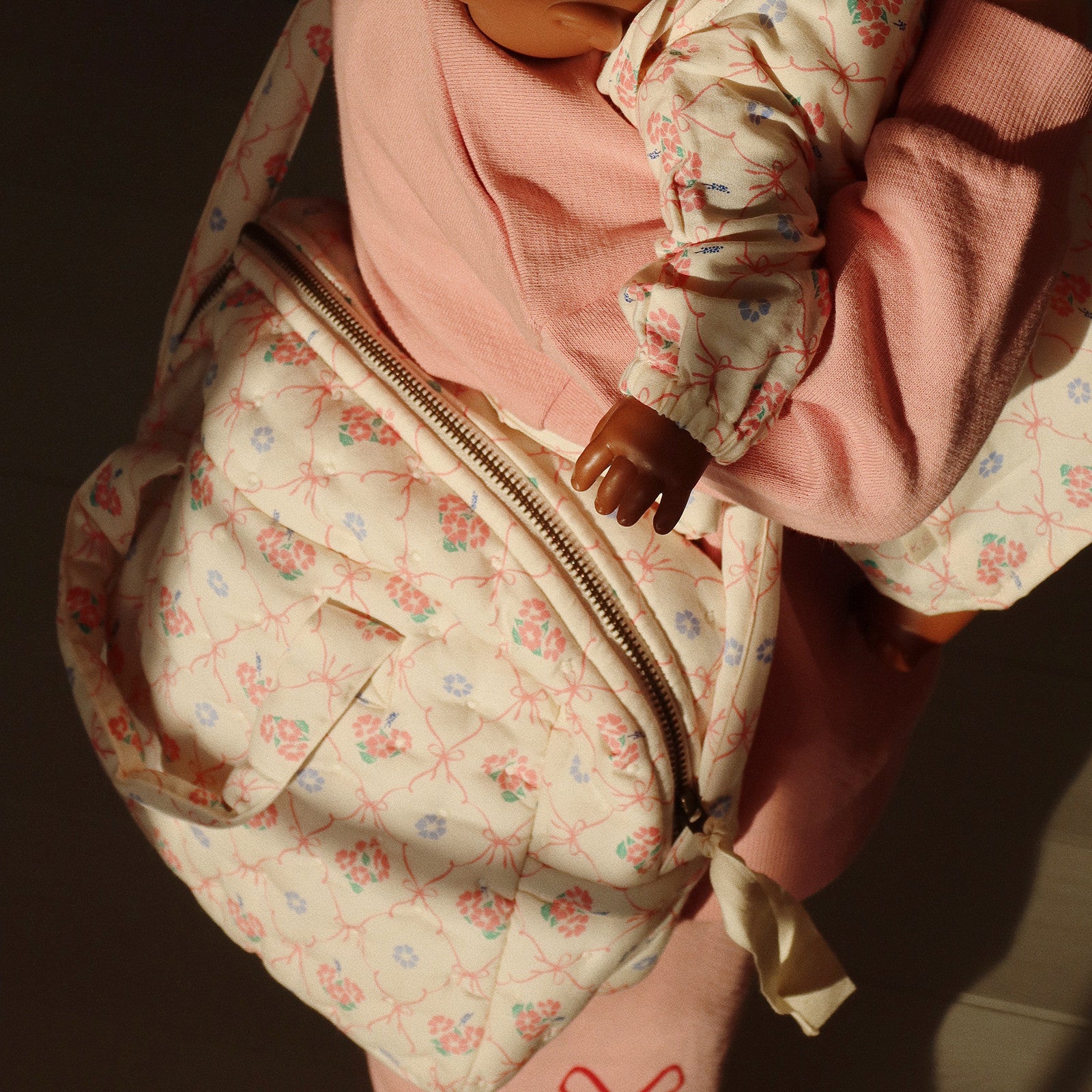 Puppen Wickeltasche Fleur Decor