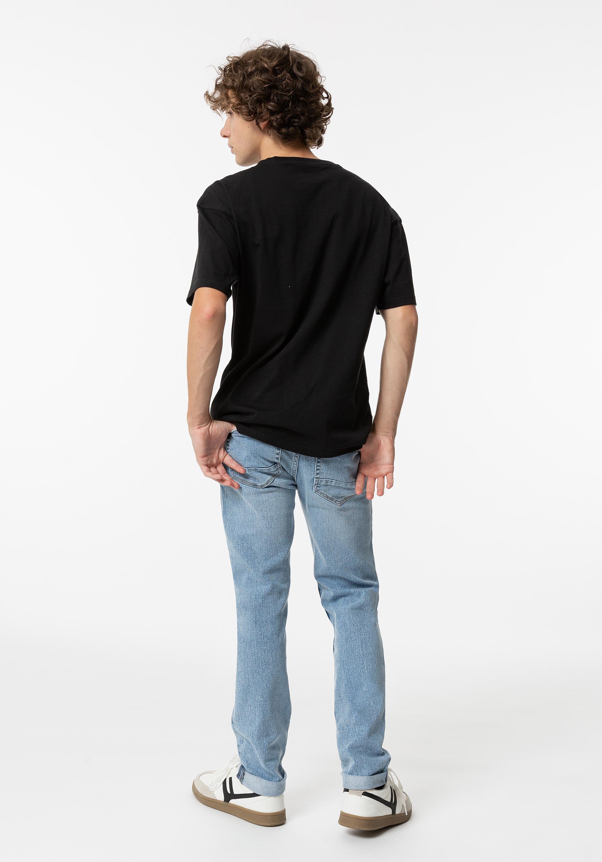 Jeans John Slim com Rasgões