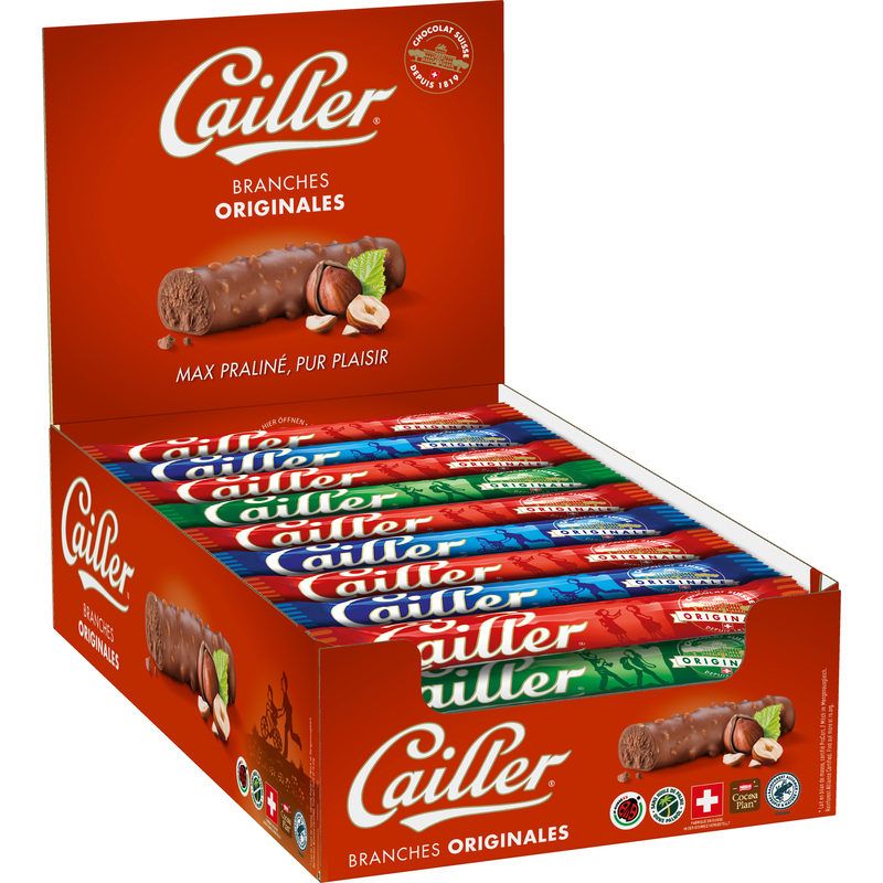 Cailler Branches L Schokoladenriegel Original, 46 g, 44 Stück