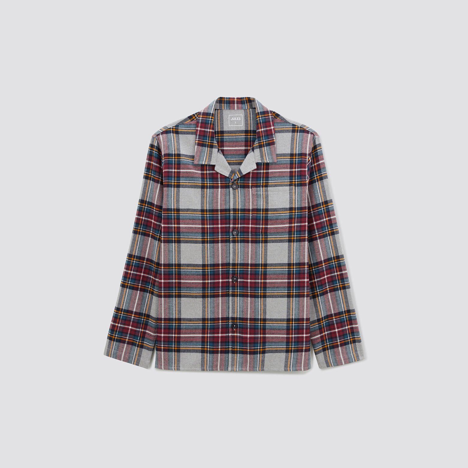 Chemise de pyjama à carreaux Multicolore