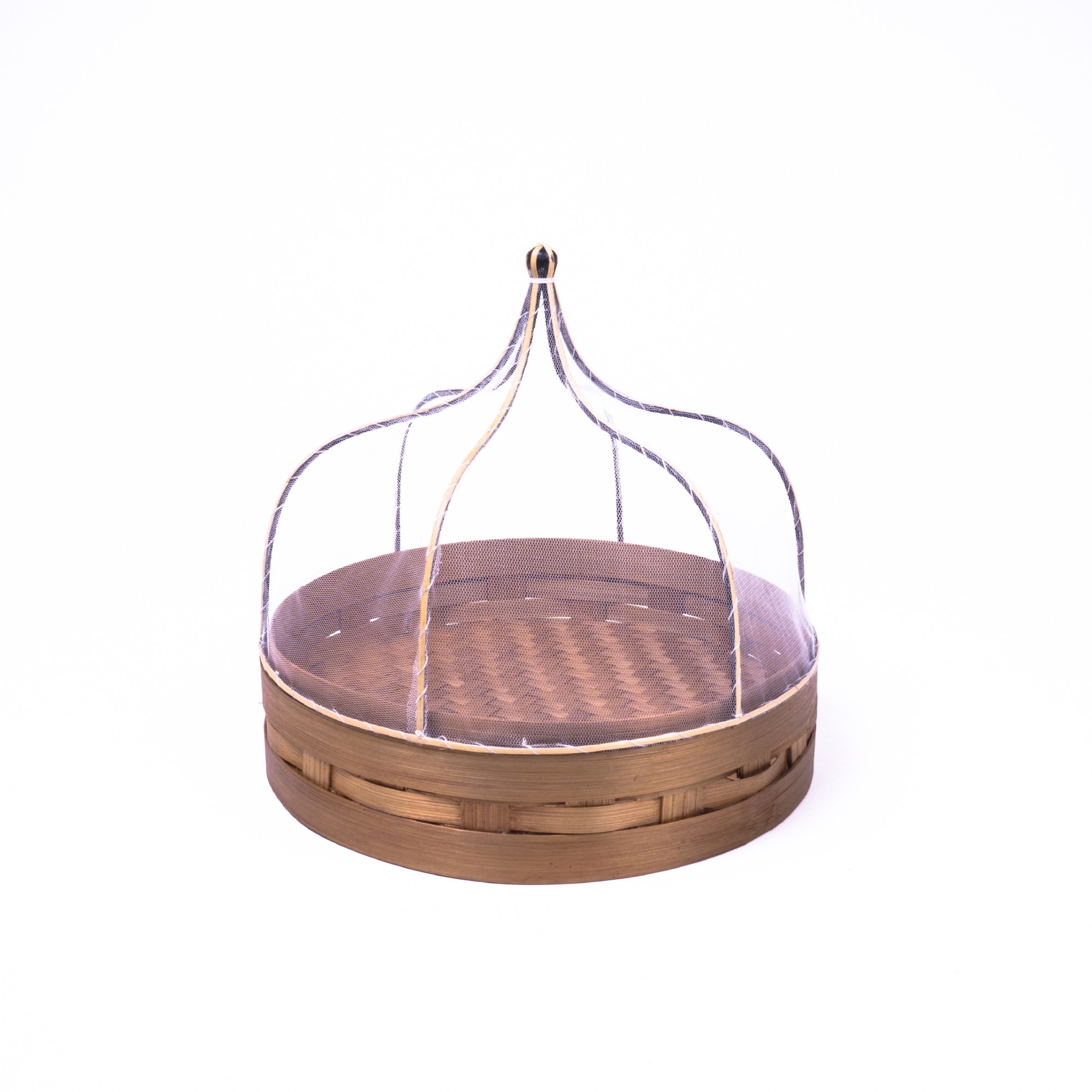 3er-Set Rundkörbe mit Abdeckungen, aus Bambus zu 45,50