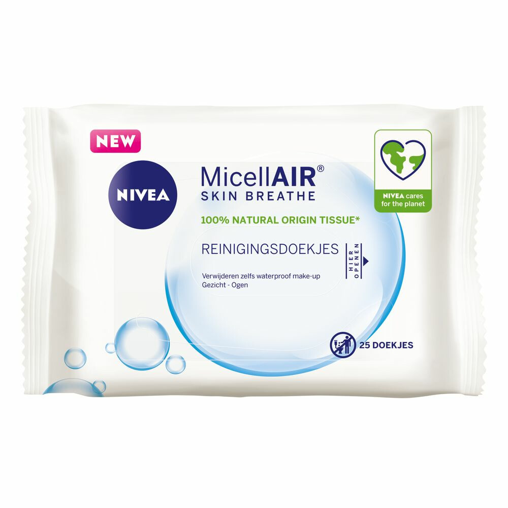 6x Nivea Reinigingsdoekjes Micellair25 stuks