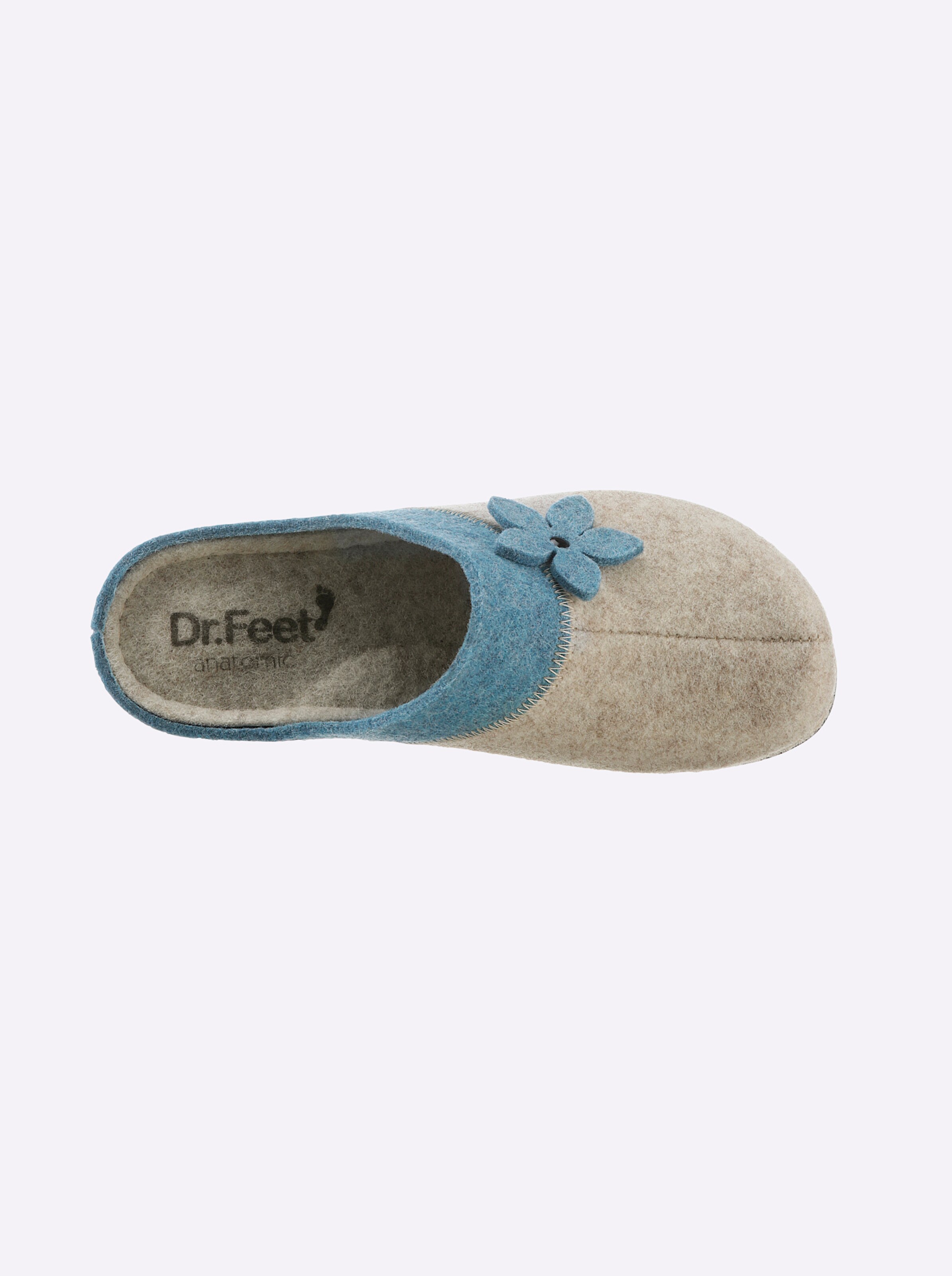 Dr. Feet Pantoffel in salbei