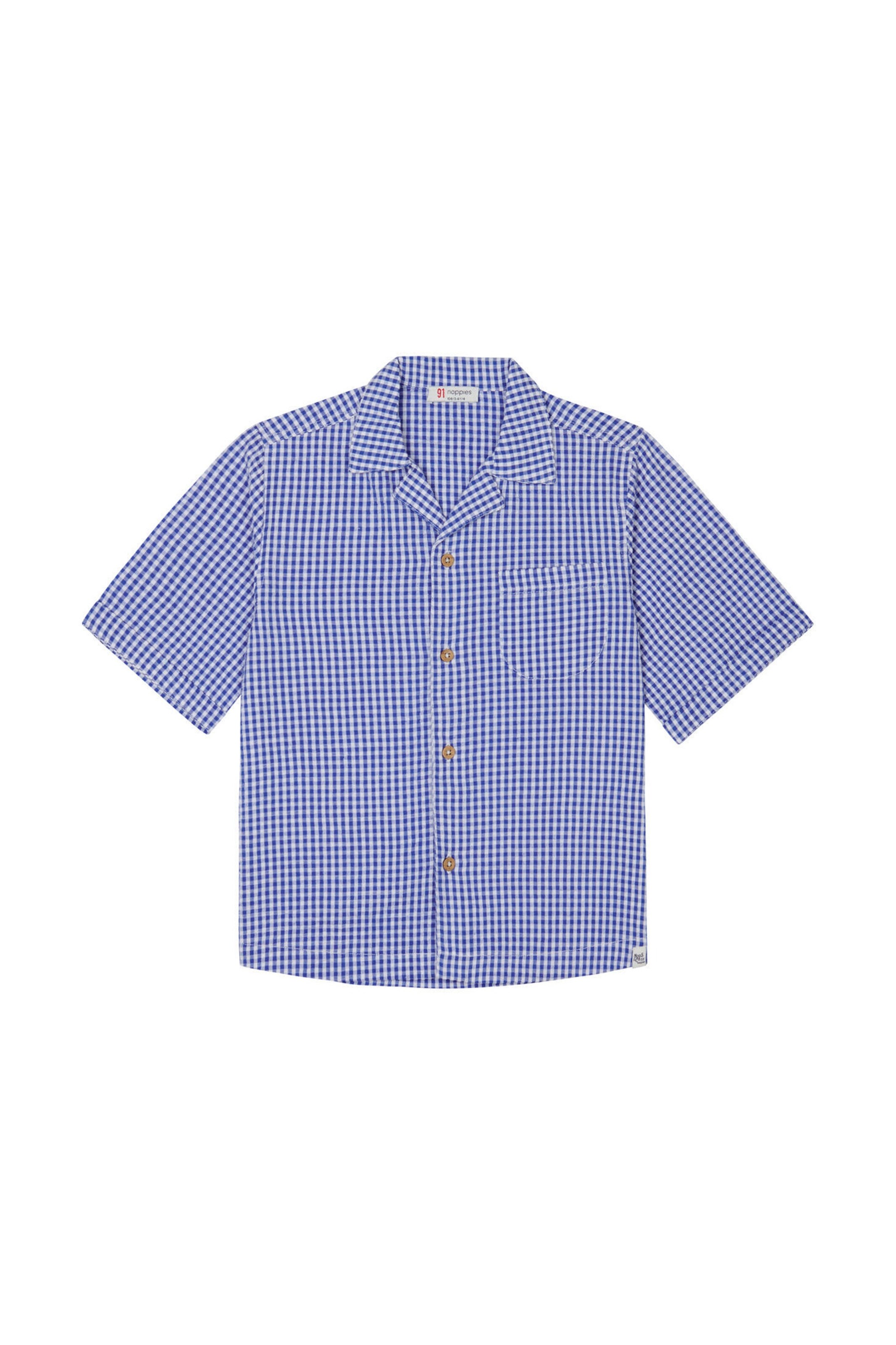 NOPPIES KIDS T-shirt Osnabruck Check pattern Medium blue