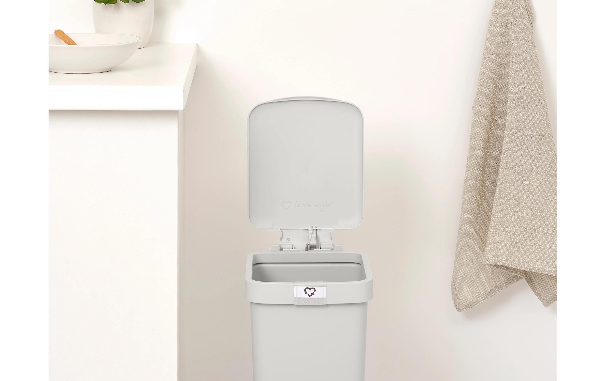 Recyclingbehälter StepUp 10 l, HellgrauTreteimer für Recyclingmaterialien