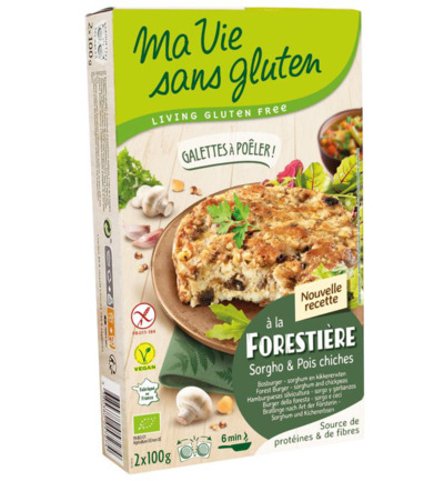 Ma Vie Sans Gluten Champignonburger Kikkererwt Glutenvrij Bio (2 X 100 gr)