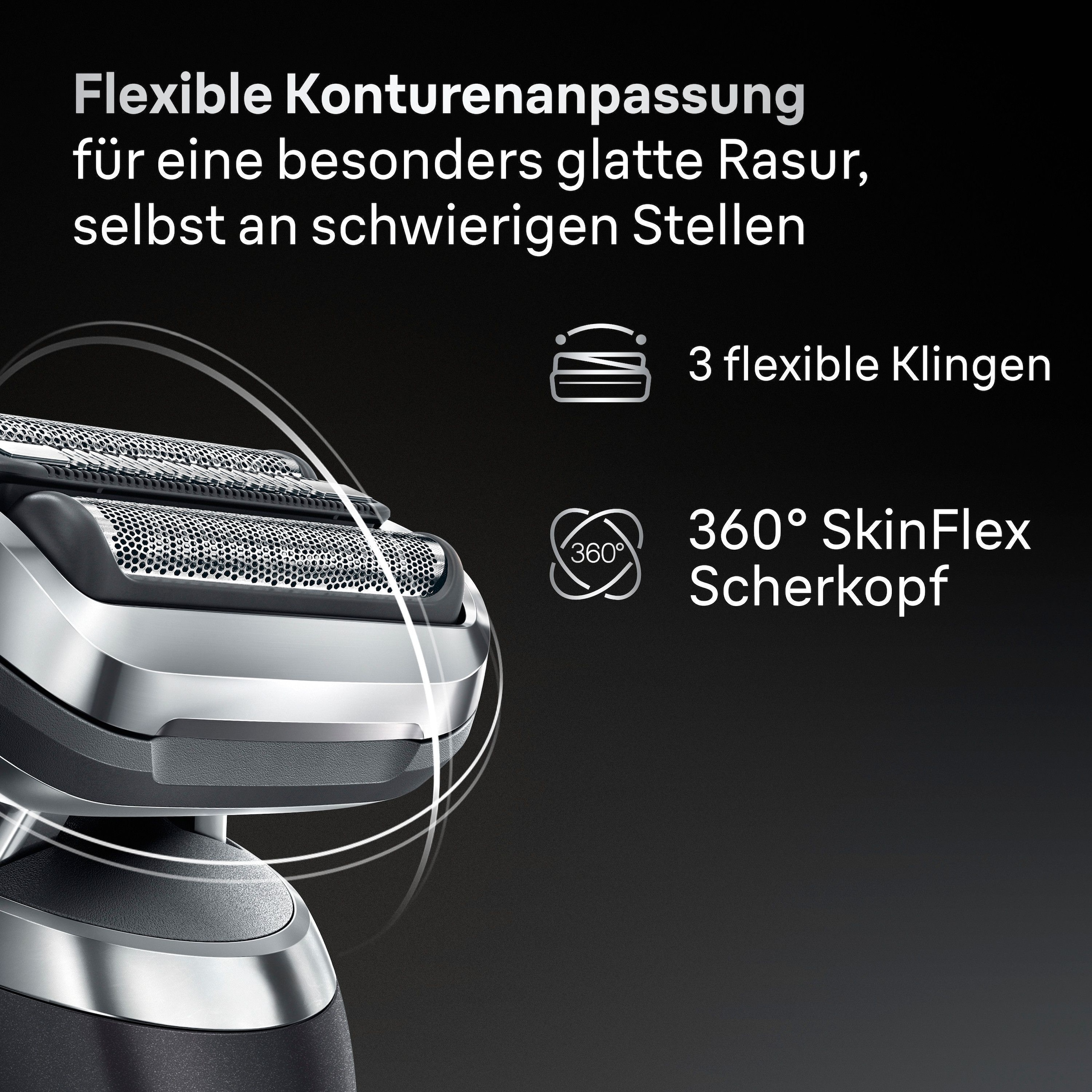 Braun Ersatzscherkopf »Series 7 74S« Kompatibel mit Braun Series 7 Rasierern der Generation 70, 71 und 72